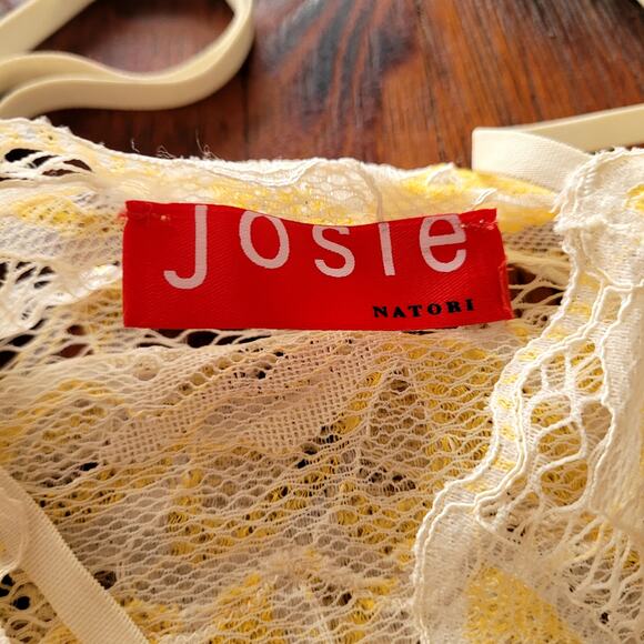 Josie Natori Lace Sexy Nightgown Dress Chemise Sz M - Picture 5 of 6